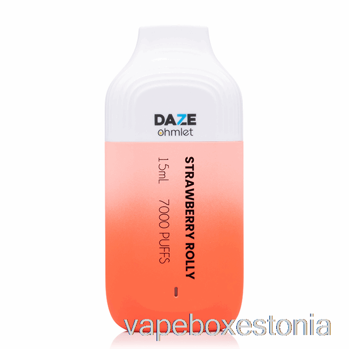 Vape Box Estonia 7 Daze Ohmlet 7000 ühekordne Maasikarull